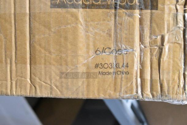 2 BRAND NEW SCRATCH AND DENT!  Boxes of 6 Acopa 303XL44 43" x 7" XL Acacia Wood Serving Board with 5" Handle. 2 Times Your Bid! - Image 3 of 4