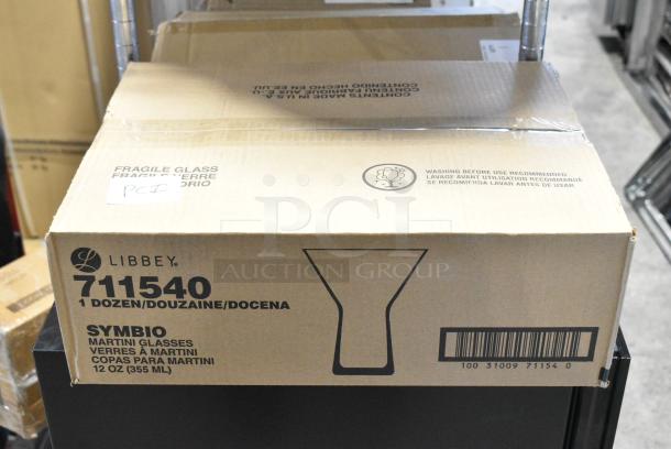 3 BRAND NEW SCRATCH AND DENT! Boxes of 12 Libbey Symbio 711540 Martini Glasses. 3 Times Your Bid! - Image 3 of 6