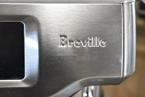 BRAND NEW SCRATCH AND DENT! Breville BES880 BSS / C Metal Countertop Espresso Machine. 120 Volts, 1 Phase. - Image 4 of 9