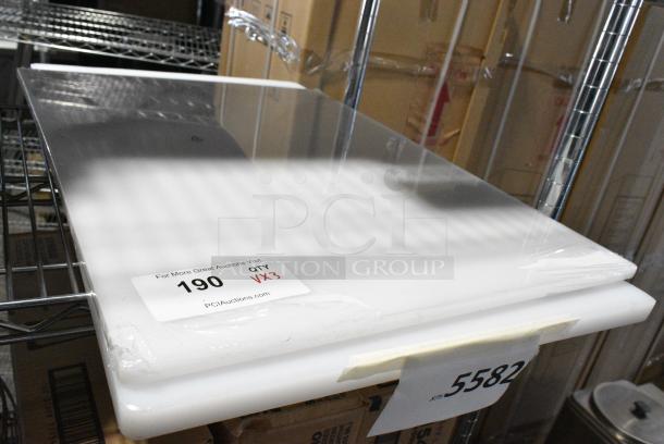 3 BRAND NEW SCRATCH AND DENT! Items Including 4070019 Choice Full Size 1 1/4" Deep Anti-Jam Stainless Steel Steam Table / Hotel Pan - 24 Gauge, 2 Cutting Boards. 3 Times Your Bid! - Image 4 of 4