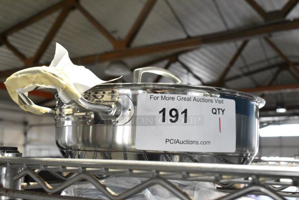 BRAND NEW SCRATCH AND DENT! Vigor 173SSAUTPN3 Stainless Steel Saute Pan - Image 2 of 5