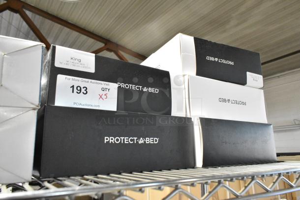 5 BRAND NEW SCRATCH AND DENT! Protect a Bed TSP0142 King Mattress Protector. 5 Times Your Bid! - Image 2 of 6