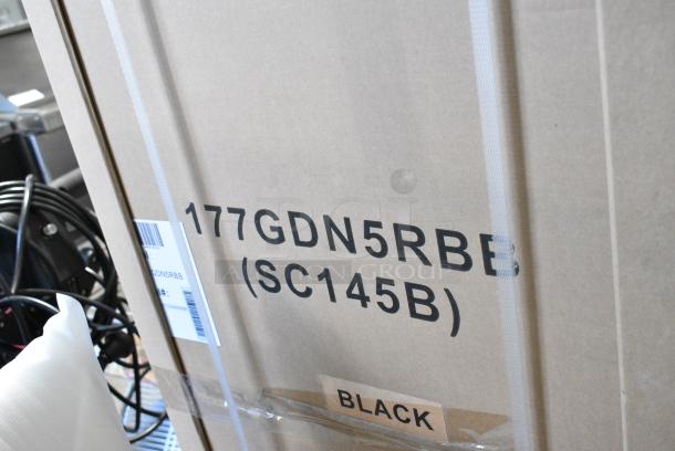 BRAND NEW IN BOX! Galaxy 177GDN5RBB Metal Commercial Single Door Reach In Cooler Merchandiser with Red, White, and Blue LED Lighting. 110-120 Volts, 1 Phase. - Image 4 of 4