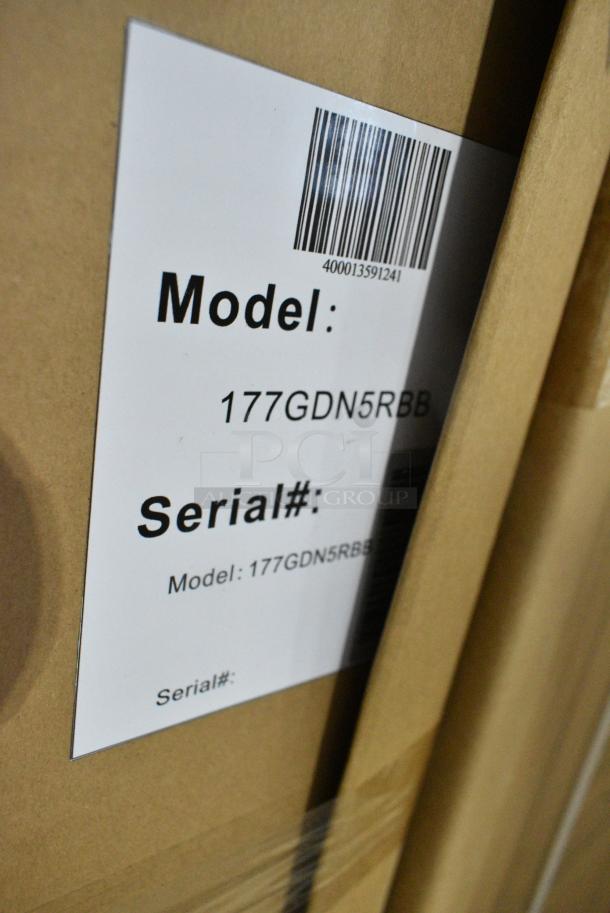 BRAND NEW IN BOX! Galaxy 177GDN5RBB Metal Commercial Single Door Reach In Cooler Merchandiser with Red, White, and Blue LED Lighting. 110-120 Volts, 1 Phase. - Image 3 of 3