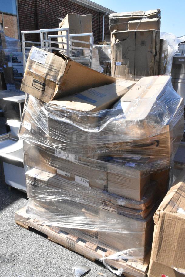 20 BRAND NEW SCRATCH AND DENT! Items Including 6902570BG Rubbermaid FG257088BEIG GroundsKeeper Beige Cigarette Receptacle, 35165002027 Cooking Performance Group 35165002027 Convection Oven Stacking Kit, Avantco 177COGASKET3 Replacement Door Gasket for CO-16 Countertop Convection Oven, Dinex DX330084 Turnbury 9 oz. Sage Insulated Bowl with Pedestal Base - 48/Case, 303FUSBOW35 Acopa Heika 35 oz. Black Matte Textured Stoneware Bowl - 12/Case, 164TCOLRD425 Lancaster Table & Seating 25 3/16" x 4 1/2" Standard Height Table Base Column and Rod. 20 Times Your Bid! - Image 2 of 13