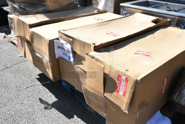 4 BRAND NEW SCRATCH AND DENT! Items Including 164BMTLADFR Black Metal Ladder Back Bar Height Chair. 4 Times Your Bid! - Image 3 of 6