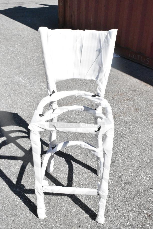 4 BRAND NEW SCRATCH AND DENT! Items Including 164BMTLADFR Black Metal Ladder Back Bar Height Chair. 4 Times Your Bid! - Image 4 of 6