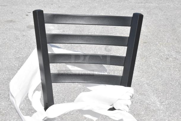 4 BRAND NEW SCRATCH AND DENT! Items Including 164BMTLADFR Black Metal Ladder Back Bar Height Chair. 4 Times Your Bid! - Image 6 of 6