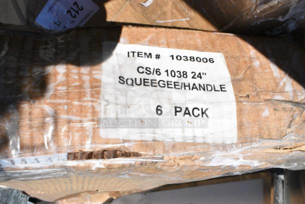 8 BRAND NEW SCRATCH AND DENT! Items Including 600PR302K Regency 30 Pan End Load Bun / Sheet Pan Rack with Non-Marking Casters - Unassembled, Libman 1038 24" Straight Floor Squeegee with 60" Wood Handle - 6/Pack. 8 Times Your Bid! - Image 7 of 7