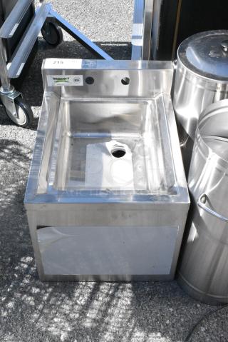BRAND NEW SCRATCH AND DENT! Regency 600B21014 2 Bowl Underbar Sink with One Drainboard - 36" x 18 3/4" - Right Drainboard