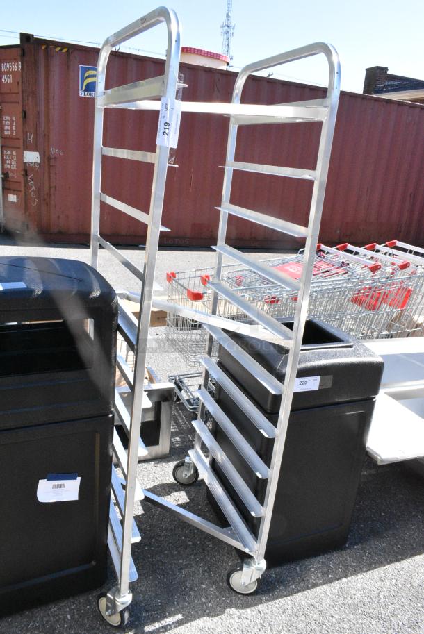 BRAND NEW SCRATCH AND DENT! Winholt 10 Pan End Load Medium-Duty Aluminum Nesting Bun / Sheet Pan Rack AL-1810N - Welded 962AL1810N - Image 1 of 6