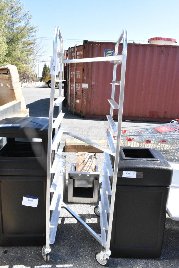 BRAND NEW SCRATCH AND DENT! Winholt 10 Pan End Load Medium-Duty Aluminum Nesting Bun / Sheet Pan Rack AL-1810N - Welded 962AL1810N - Image 2 of 6