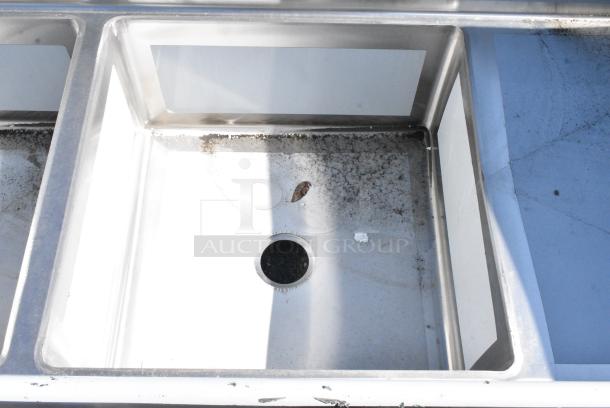 BRAND NEW SCRATCH AND DENT! Regency 600S22323224 Stainless Steel 2 Bay Sink w/ Dual Drain Boards. No Legs. - Image 4 of 7