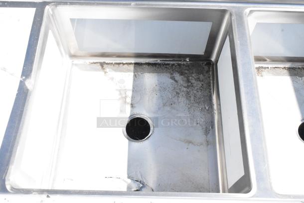 BRAND NEW SCRATCH AND DENT! Regency 600S22323224 Stainless Steel 2 Bay Sink w/ Dual Drain Boards. No Legs. - Image 5 of 7