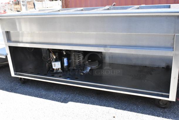 Stainless Steel Steam Table w/ Under Shelf on Commercial Casters. - Image 3 of 6