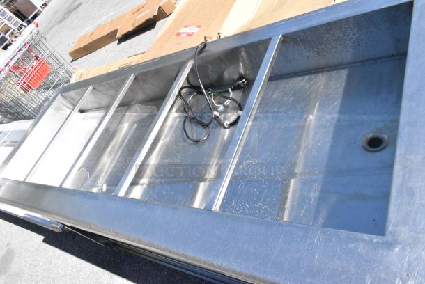 Stainless Steel Steam Table w/ Under Shelf on Commercial Casters. - Image 5 of 6