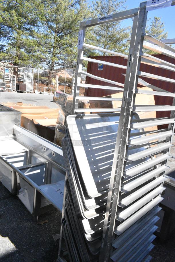 Channel ETPR-3E Metal Commercial Pan Transport Rack w/ 25 Baking Pans on Commercial Casters. - Image 2 of 5