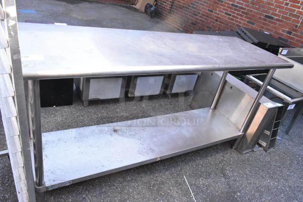Stainless Steel Table w/ Metal Under Shelf. - Image 1 of 5