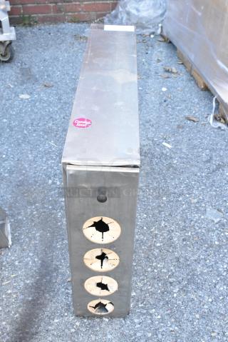 Stainless Steel 4 Well Dispenser.