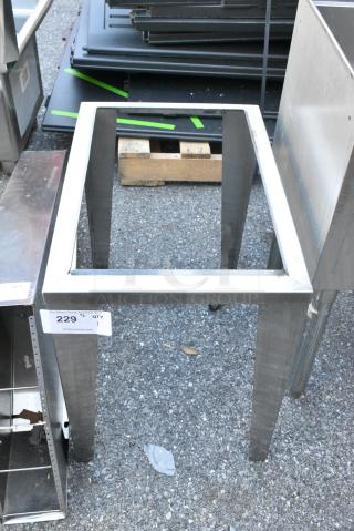 Stainless Steel Leg Frame.