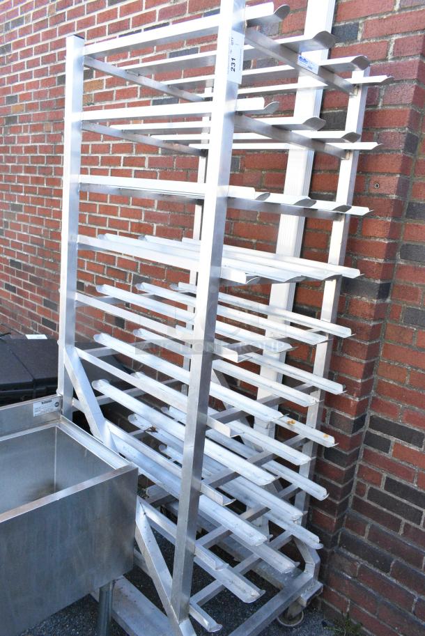 Metal #10 Can Rack on Commercial Casters. - Image 2 of 4
