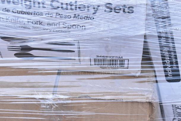 30 BRAND NEW SCRATCH AND DENT! Items Including 2 347DC6 Visions 6 oz. Clear Plastic 1-Piece Dessert Cup - 240/Case, 346BKFSM Choice Medium Weight Black Wrapped Polypropylene Plastic Cutlery Set with Knife, Fork, and Spoon - 500/Case, 500TW9 Choice 9 oz. Translucent Thin Wall Plastic Cold Cup - 2500/Case. 30 Times Your Bid! - Image 7 of 10
