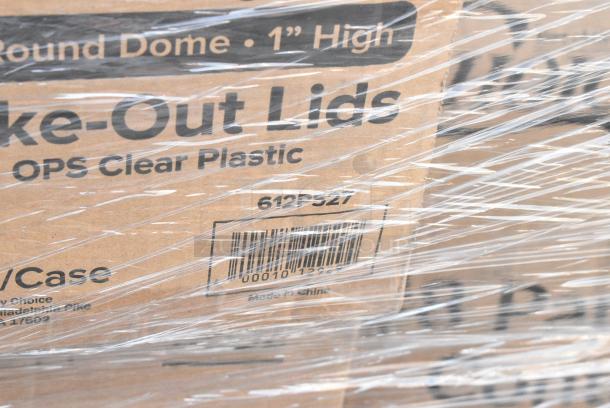 40 BRAND NEW SCRATCH AND DENT! Items Including 127PL2 Choice PET Plastic Lid for 1.5 to 2.5 oz. Souffle Cup / Portion Cup - 2,500/Case, 12224X1HD Choice 24" x 1000' Food Service Heavy-Duty Aluminum Foil Roll, 612PS27 Choice 7" Clear Round Plastic Dome Lid - 500/Case, 128HD16BULK Choice Heavy Duty 16 oz. Microwavable Translucent Plastic Deli Container - 480/Case, 127RD16BULK Choice 16 oz. Customizable Microwavable Translucent Round Deli Container - 500/Case, 760SOUP16WBL Choice 6 - 16 oz. White Paper Soup / Hot Food Cup Vented Lid - 1000/Case. 40 Times Your Bid! - Image 5 of 10