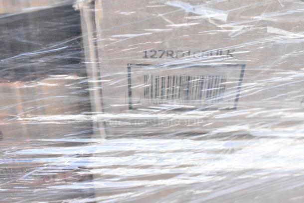 40 BRAND NEW SCRATCH AND DENT! Items Including 127PL2 Choice PET Plastic Lid for 1.5 to 2.5 oz. Souffle Cup / Portion Cup - 2,500/Case, 12224X1HD Choice 24" x 1000' Food Service Heavy-Duty Aluminum Foil Roll, 612PS27 Choice 7" Clear Round Plastic Dome Lid - 500/Case, 128HD16BULK Choice Heavy Duty 16 oz. Microwavable Translucent Plastic Deli Container - 480/Case, 127RD16BULK Choice 16 oz. Customizable Microwavable Translucent Round Deli Container - 500/Case, 760SOUP16WBL Choice 6 - 16 oz. White Paper Soup / Hot Food Cup Vented Lid - 1000/Case. 40 Times Your Bid! - Image 9 of 10