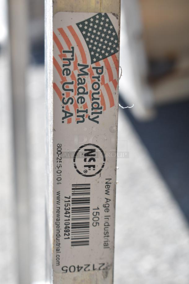 BRAND NEW SCRATCH AND DENT! 1505 Metal Commercial Pan Transport Rack on Commercial Casters. Missing 1 Caster. - Image 4 of 4