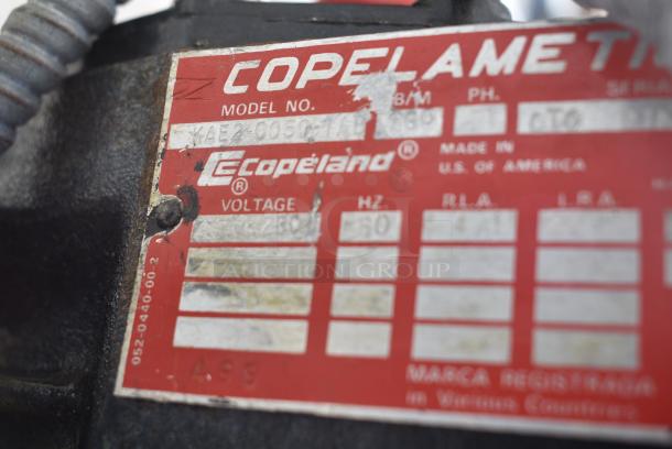 Walk In Box w/ Bohn AD-520A 115 Volt, 1 Phase Evaporator Fan,  Copeland KAE2-0050-1AB 230 Volt Compressor. - Image 9 of 10