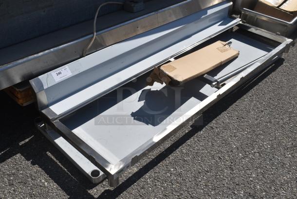BRAND NEW SCRATCH AND DENT! Regency 600TPBF2472 Stainless Steel Cutting Board Table w/ Under Shelf. - Image 2 of 6