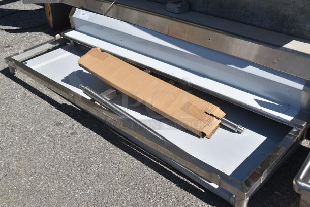 BRAND NEW SCRATCH AND DENT! Regency 600TPBF2472 Stainless Steel Cutting Board Table w/ Under Shelf. - Image 3 of 6