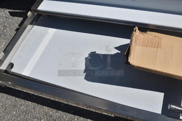 BRAND NEW SCRATCH AND DENT! Regency 600TPBF2472 Stainless Steel Cutting Board Table w/ Under Shelf. - Image 4 of 6