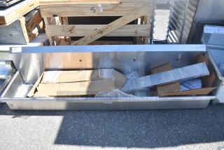 BRAND NEW SCRATCH AND DENT! Sani-Lav Stainless Steel Wall Mount Trough Sink.