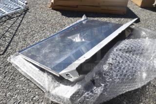 2 BRAND NEW SCRATCH AND DENT! Stainless Steel Prep Table Lids. 2 Times Your Bid!