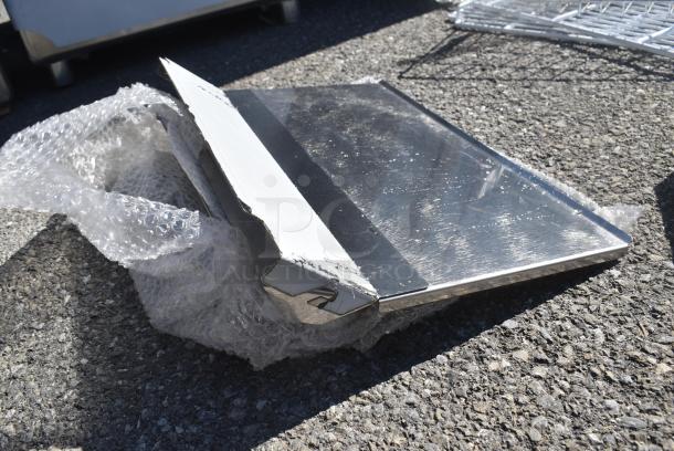 2 BRAND NEW SCRATCH AND DENT! Stainless Steel Prep Table Lids. 2 Times Your Bid! - Image 2 of 3