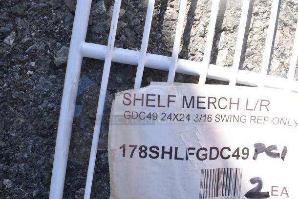 ALL ONE MONEY! Lot of 5 Items Including Avantco 178SHLFGDC49 White Coated Wire Shelf for GDC-49-HC Refrigerators - 24" x 25 1/4", 461RPC06916A Metro RPC06-916A Gasket - Image 4 of 6