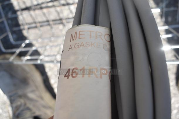 ALL ONE MONEY! Lot of 5 Items Including Avantco 178SHLFGDC49 White Coated Wire Shelf for GDC-49-HC Refrigerators - 24" x 25 1/4", 461RPC06916A Metro RPC06-916A Gasket - Image 5 of 6