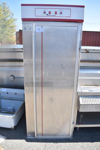 Wilder 158A-W-240 Stainless Steel Commercial Single Door Roll In Rack Proofer.