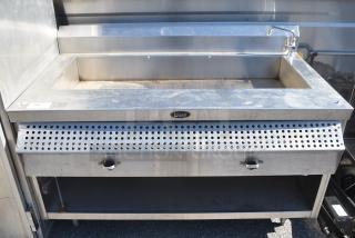 Randell 34360 Stainless Steel Commercial Natural Gas Powered Steam Table.