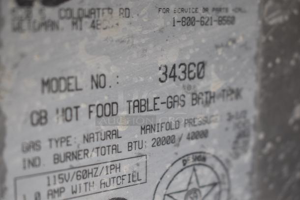 Randell 34360 Stainless Steel Commercial Natural Gas Powered Steam Table. - Image 7 of 7
