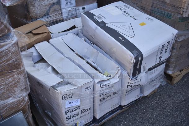 7 BRAND NEW SCRATCH AND DENT! Items Including 5 245WEDGEWHWD  Choice White Plain Clay-Coated Clamshell Pizza Slice Box with Window - 400/Case. 7 Times Your Bid! - Image 2 of 5