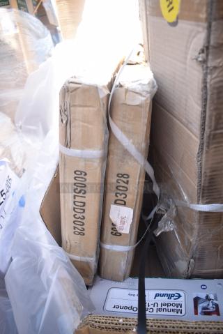 2 BRAND NEW SCRATCH AND DENT! Regency  600SLDD3028 Regency Removable Locking Door Set for 18" x 30" x 33" Enclosed Base Utility Carts. 2 Times Your Bid!