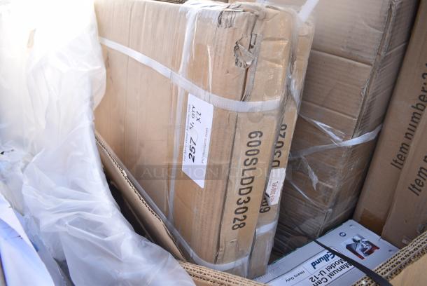 2 BRAND NEW SCRATCH AND DENT! Regency  600SLDD3028 Regency Removable Locking Door Set for 18" x 30" x 33" Enclosed Base Utility Carts. 2 Times Your Bid! - Image 2 of 3