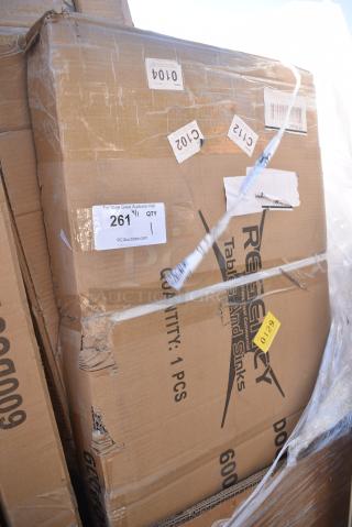 BRAND NEW SCRATCH AND DENT! Regency 600DOS1848 Stainless Steel Double Deck Overshelf - 18" x 48" x 32"