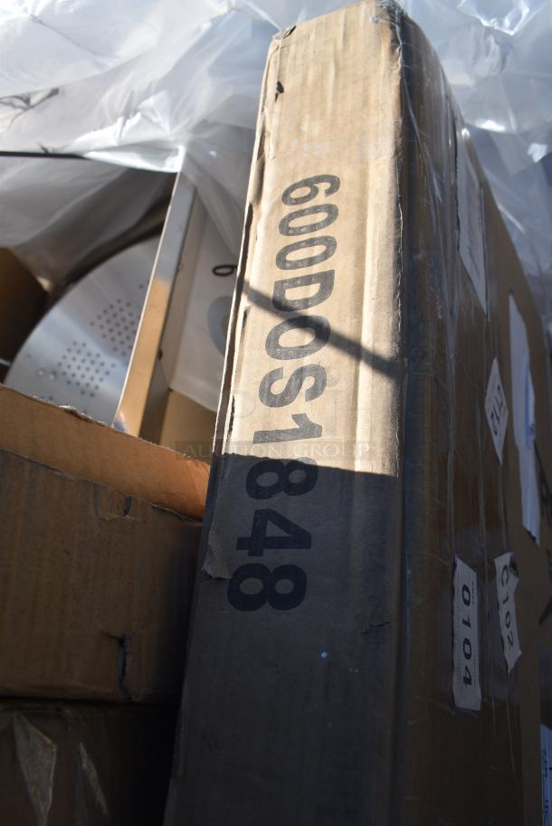 BRAND NEW SCRATCH AND DENT! Regency 600DOS1848 Stainless Steel Double Deck Overshelf - 18" x 48" x 32" - Image 3 of 3