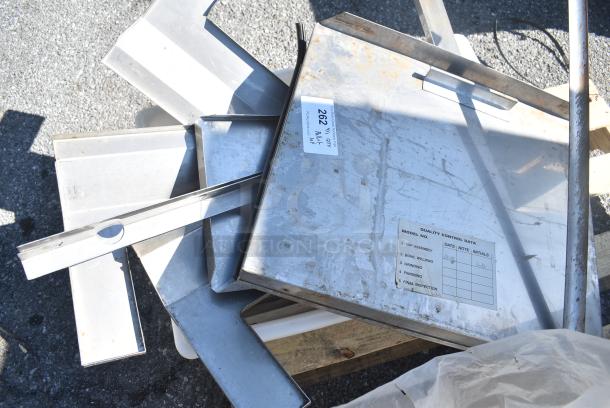 PALLET LOT of Various Items Including Metal Panels, Screws and White Poly Buckets! - Image 2 of 5