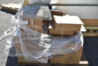17 BRAND NEW SCRATCH AND DENT! Items Including 274MOPBCKTBR Lavex 35 Qt. Brown Mop Bucket & Side Press Wringer Combo, 513ABO3X3 Capora 3 Tier Syrup Bottle Organizer, Avantco 17818241 39 3/8" 6 Watt LED Inside Light Bulb, 600HS172H SINK HAND 10X14X5 NO FAUC 4"C SPLASH HOLES,W/STRAIN, 470M35147 Mercer Culinary M35147 Small and Larger Stainless Steel Precision Spoon Set, 34930RT Lancaster Table & Seating 30" Laminated Round Table Top Reversible Walnut / Oak, 179B262 Bobrick B-262 ClassicSeries C Fold or Multifold Surface-Mounted Paper Towel Dispenser, 17 Times Your Bid!