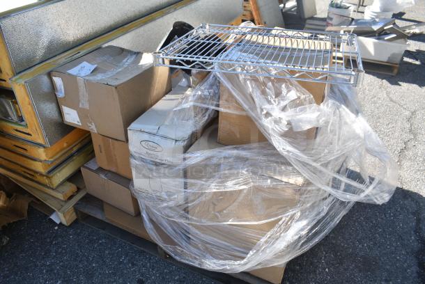 17 BRAND NEW SCRATCH AND DENT! Items Including 274MOPBCKTBR Lavex 35 Qt. Brown Mop Bucket & Side Press Wringer Combo, 513ABO3X3 Capora 3 Tier Syrup Bottle Organizer, Avantco 17818241 39 3/8" 6 Watt LED Inside Light Bulb, 600HS172H SINK HAND 10X14X5 NO FAUC 4"C SPLASH HOLES,W/STRAIN, 470M35147 Mercer Culinary M35147 Small and Larger Stainless Steel Precision Spoon Set, 34930RT Lancaster Table & Seating 30" Laminated Round Table Top Reversible Walnut / Oak, 179B262 Bobrick B-262 ClassicSeries C Fold or Multifold Surface-Mounted Paper Towel Dispenser, 17 Times Your Bid! - Image 2 of 12