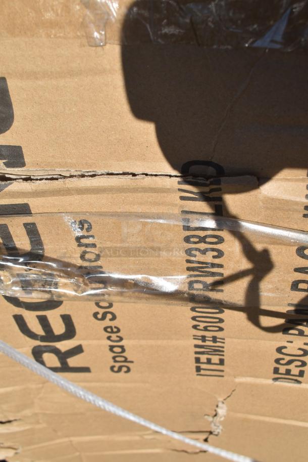 BRAND NEW SCRATCH AND DENT! Regency 600PRW38ELKD 38 Pan End Load Wire Bun / Sheet Pan Rack - Unassembled - Image 4 of 5
